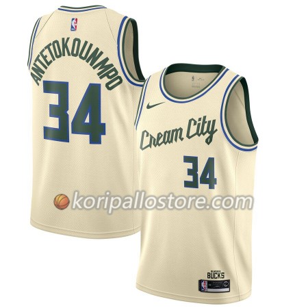 Milwaukee Bucks Giannis Antetokounmpo 34 Nike 2019-2020 City Edition Miesten Pelipaidat Swingman 